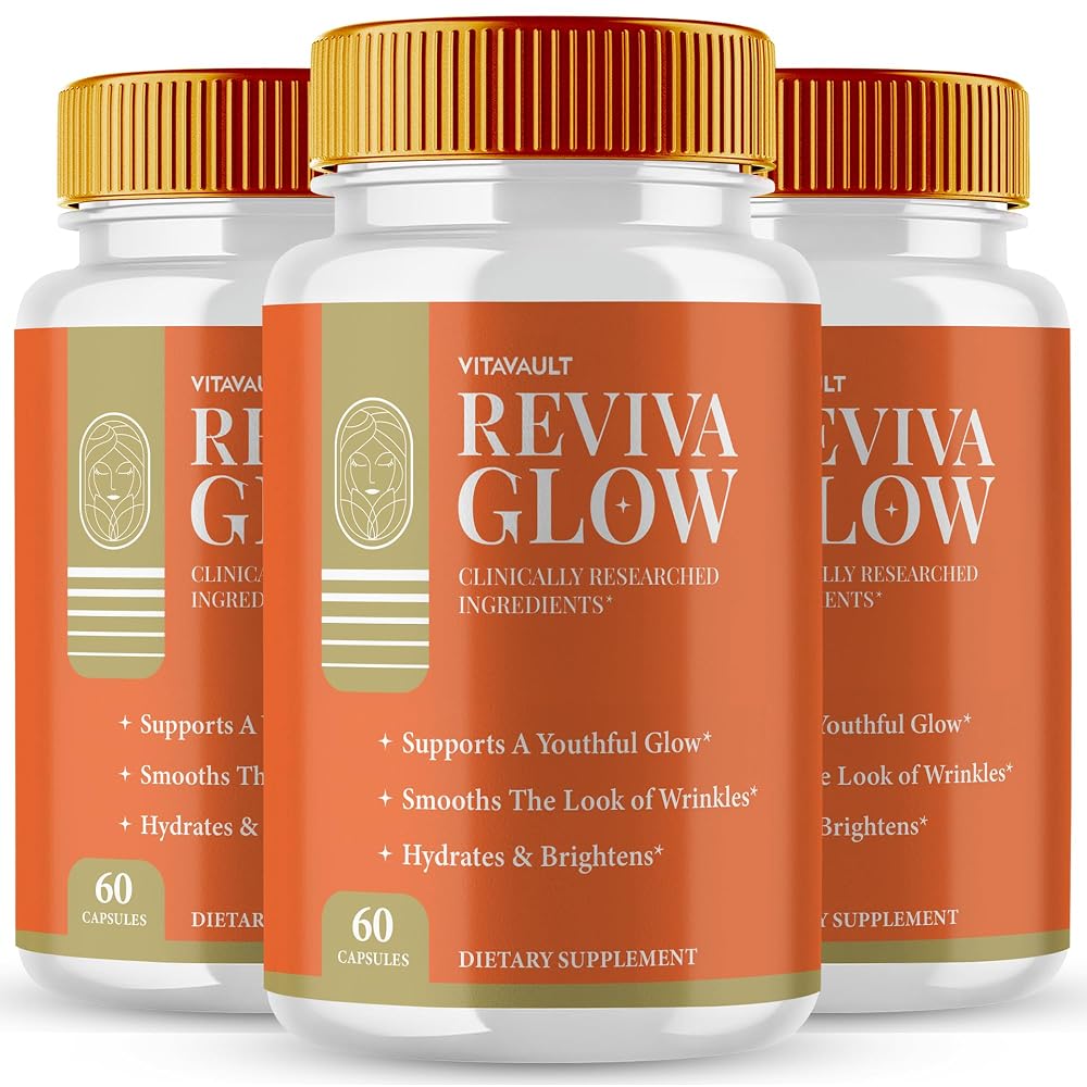 Vitavault Reviva Glow Capsules for Skin Support - 3 Pack
