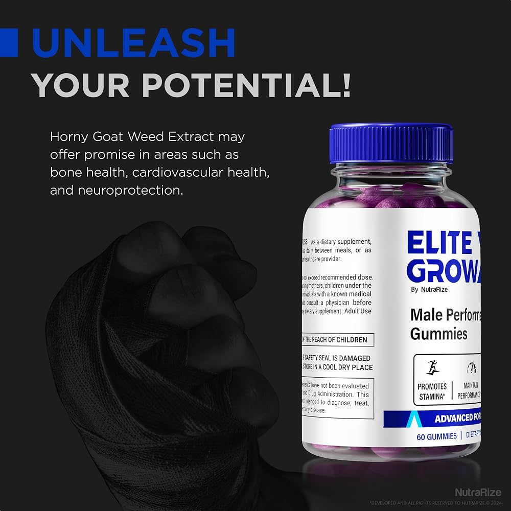 NutraRize Elite Grow XL Gummies for Men - 180 Gummies - image 5