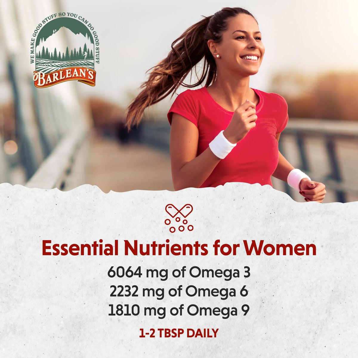 Barlean's Essential Woman Flax & Primrose, Omega 3-6-9