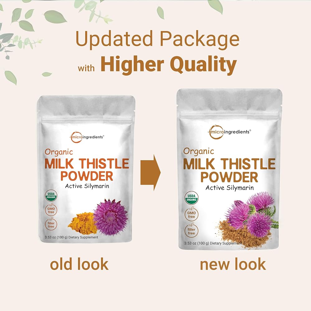 Micro Ingredients Organic Milk Thistle Tea Powder - 3.5 oz - image 4