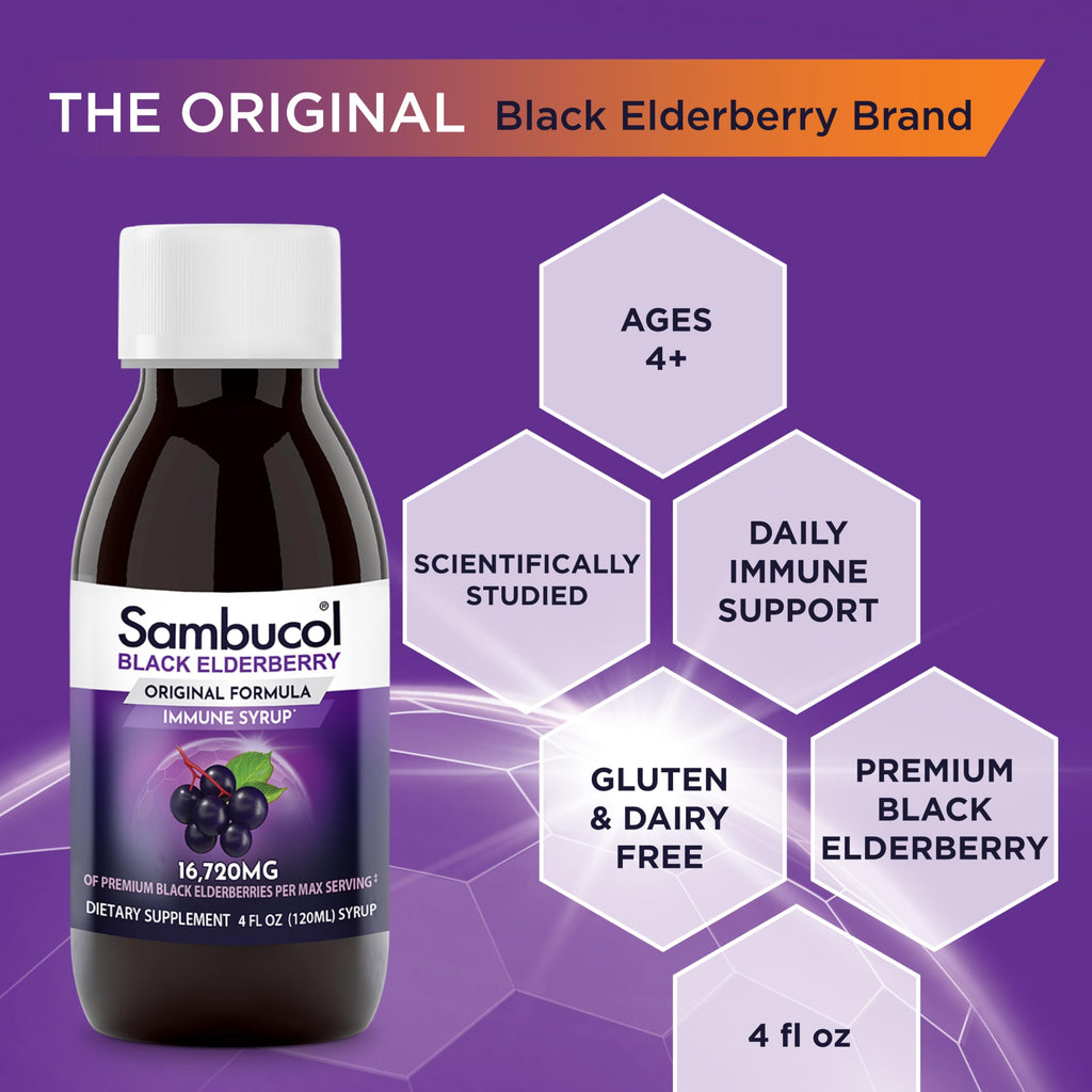 Sambucol Black Elderberry Syrup - Sambucus Elderberry Syrup