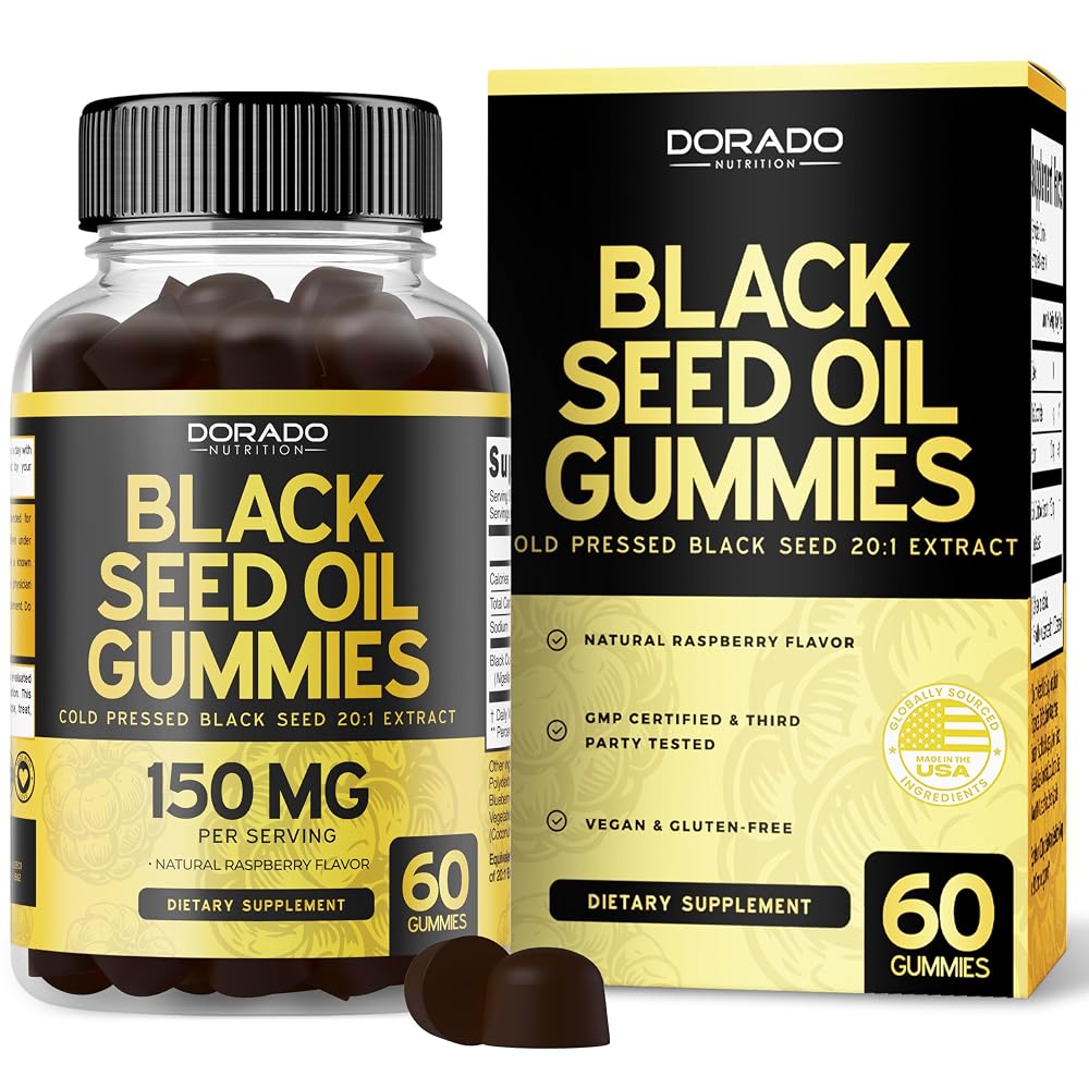 Dorado Nutrition Black Seed Oil Gummies Immune Support - 60 Count
