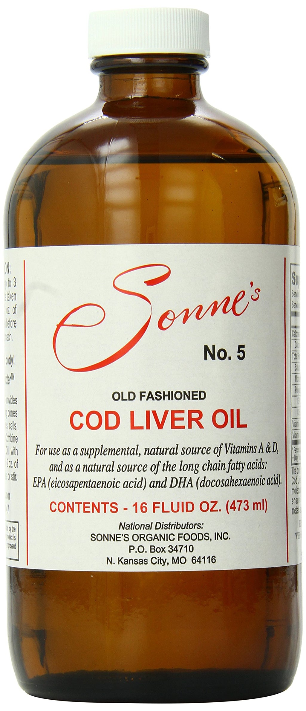 Sonne's Old Fashioned Cod Liver Oil - 16 Fl Oz