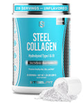 SteelFit Grass-Fed Collagen Peptides Powder Unflavored - 28 Servings