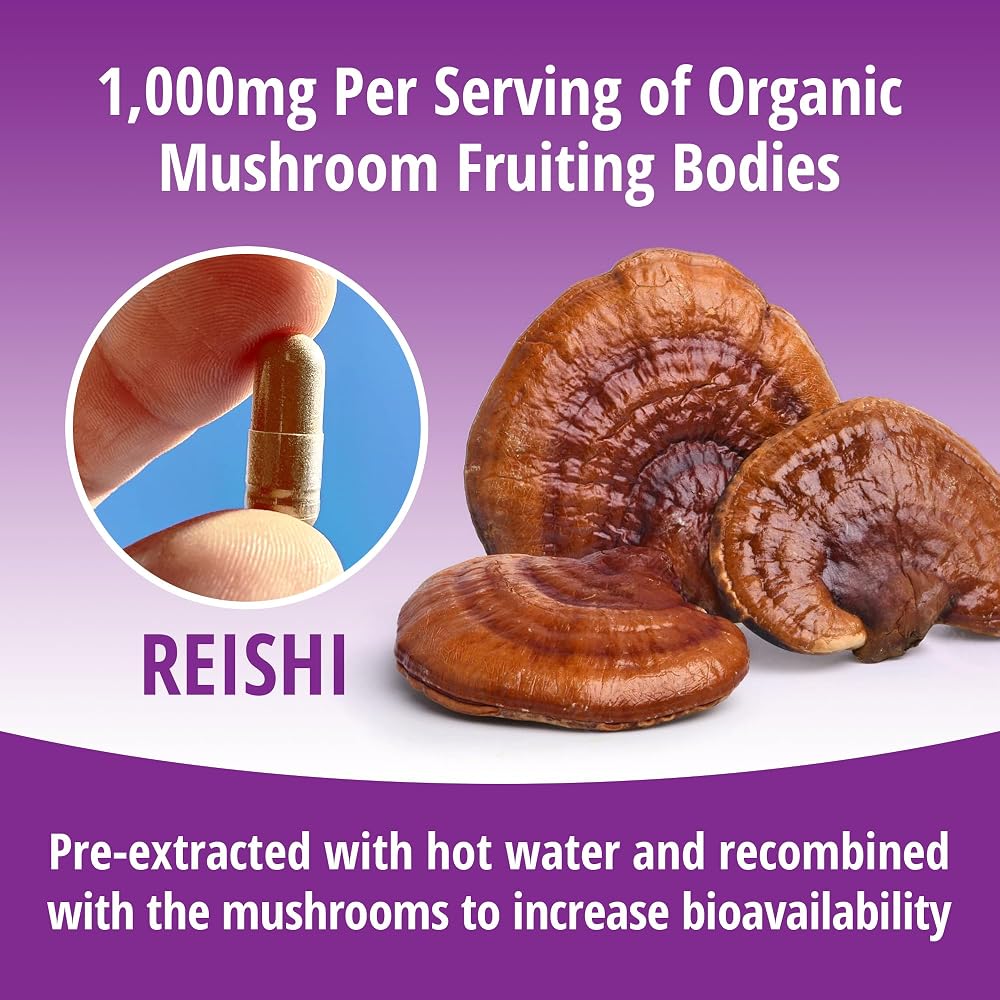 ENCAPSULATE Reishi 1000mg Mushroom Extract - 60 Vegan Capsules - image 6