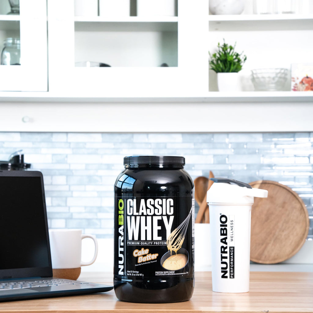 NutraBio Classic Whey Protein Powder Supplement - 25g of Protein Per