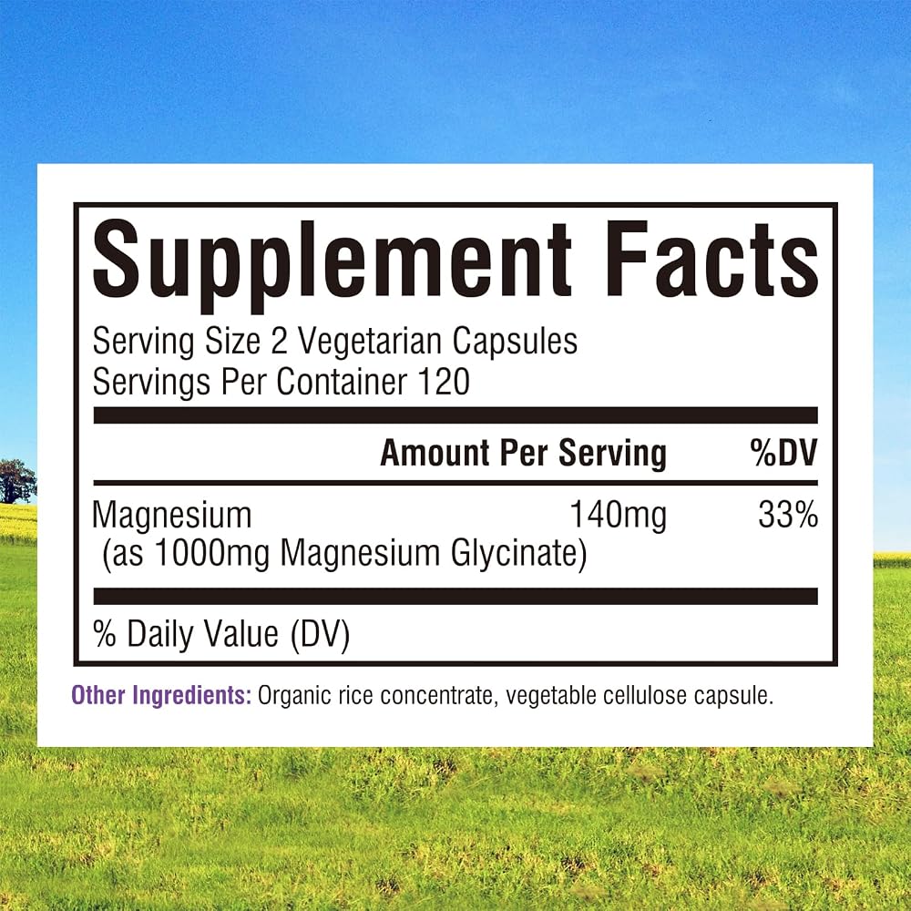 Innate Vitality Magnesium Glycinate 1000mg - 240 Capsules - image 2