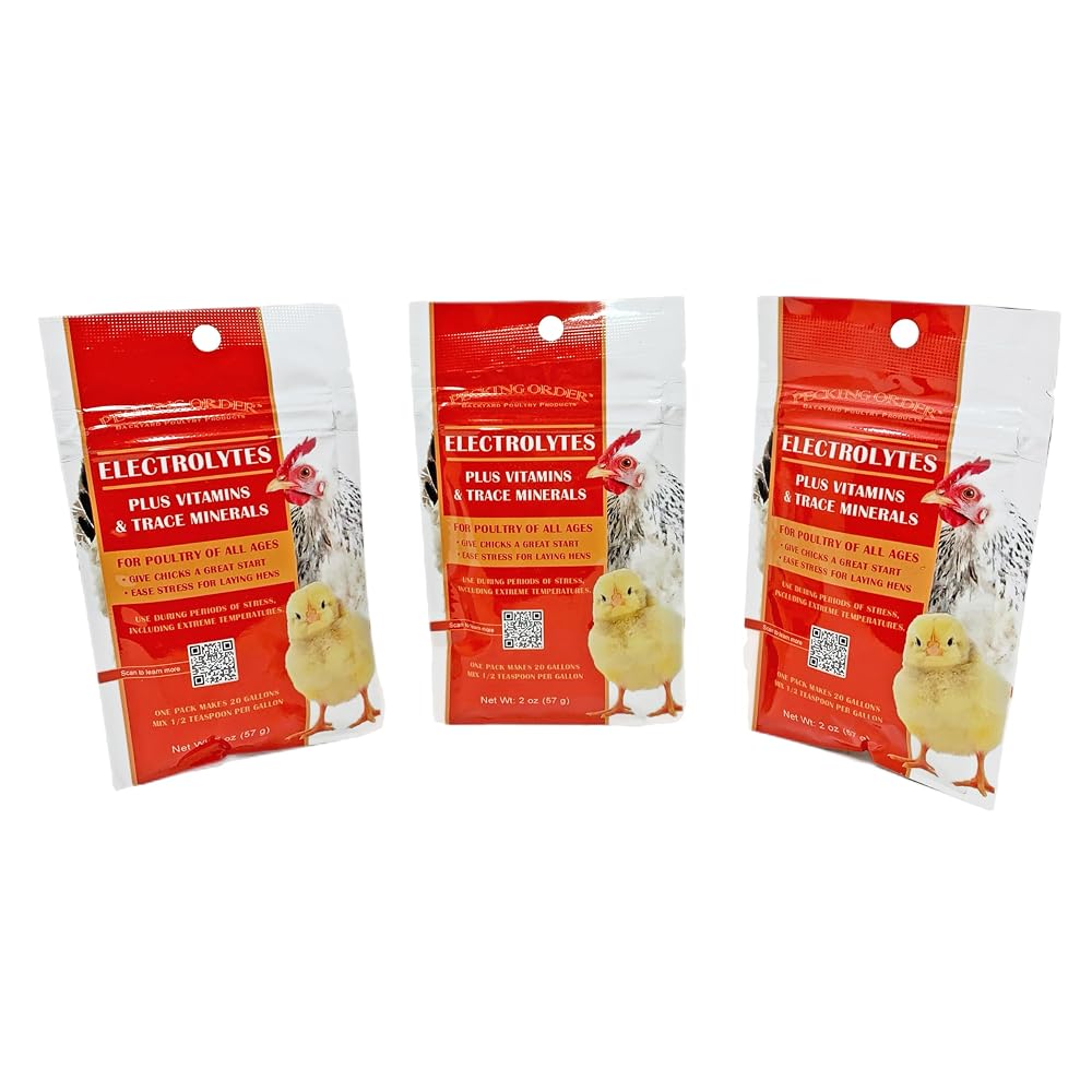 Pecking Order Electrolytes Plus Vitamins & Trace Minerals for Chickens - 3 Pack
