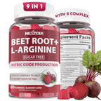 Nextdia Sugar Free Beet Root Gummies with Nitrates + L-Arginine 1400mg