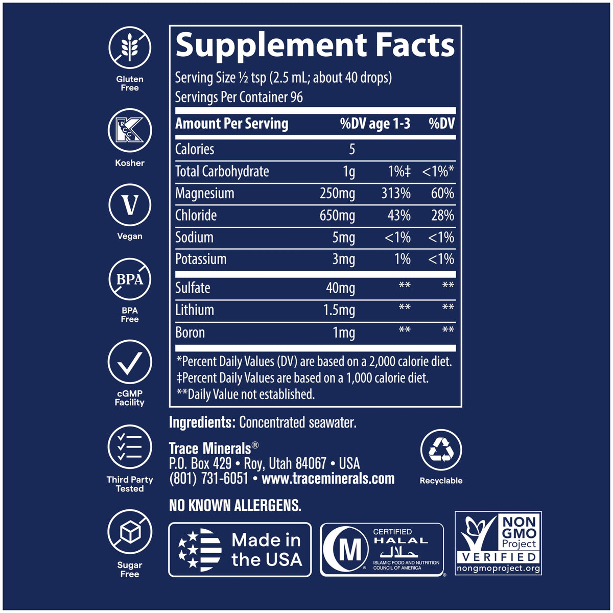 Trace Minerals ConcenTrace Drops