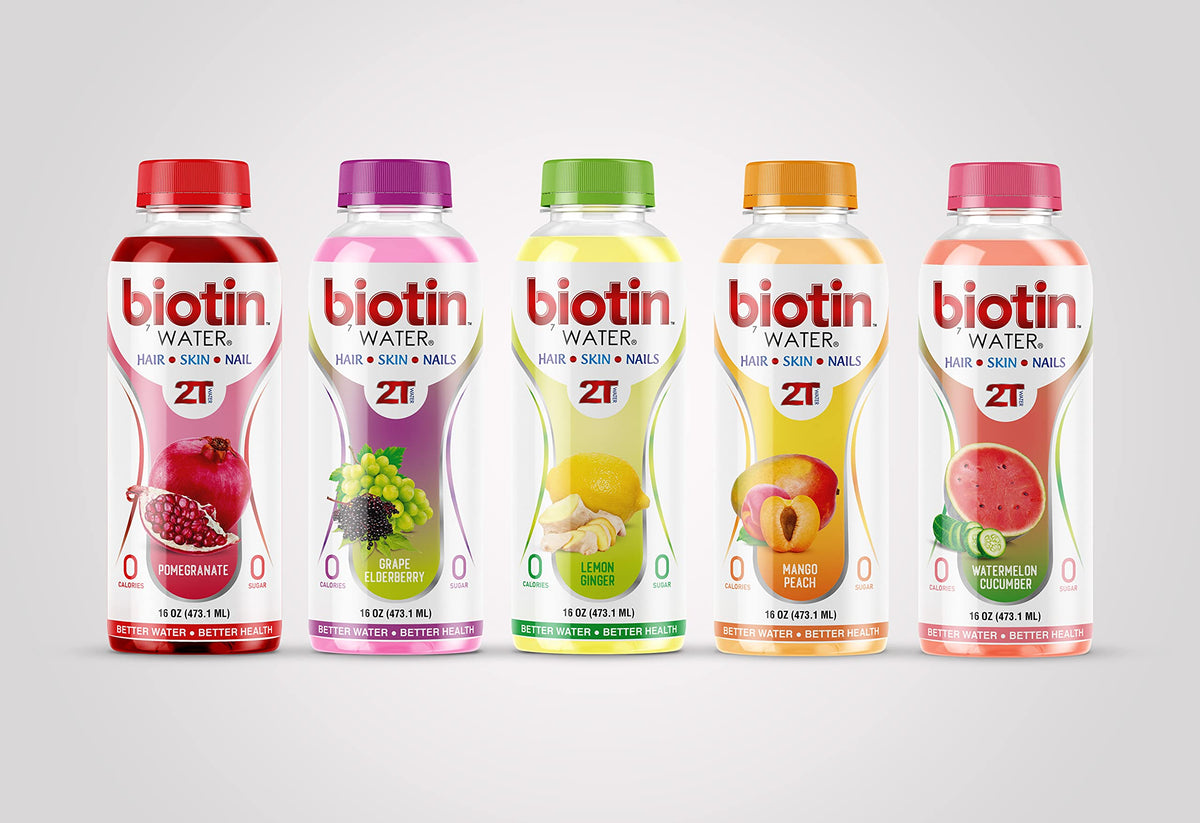 2T Water 2T Biotin Water Lemon Ginger - 473 mL - image 3