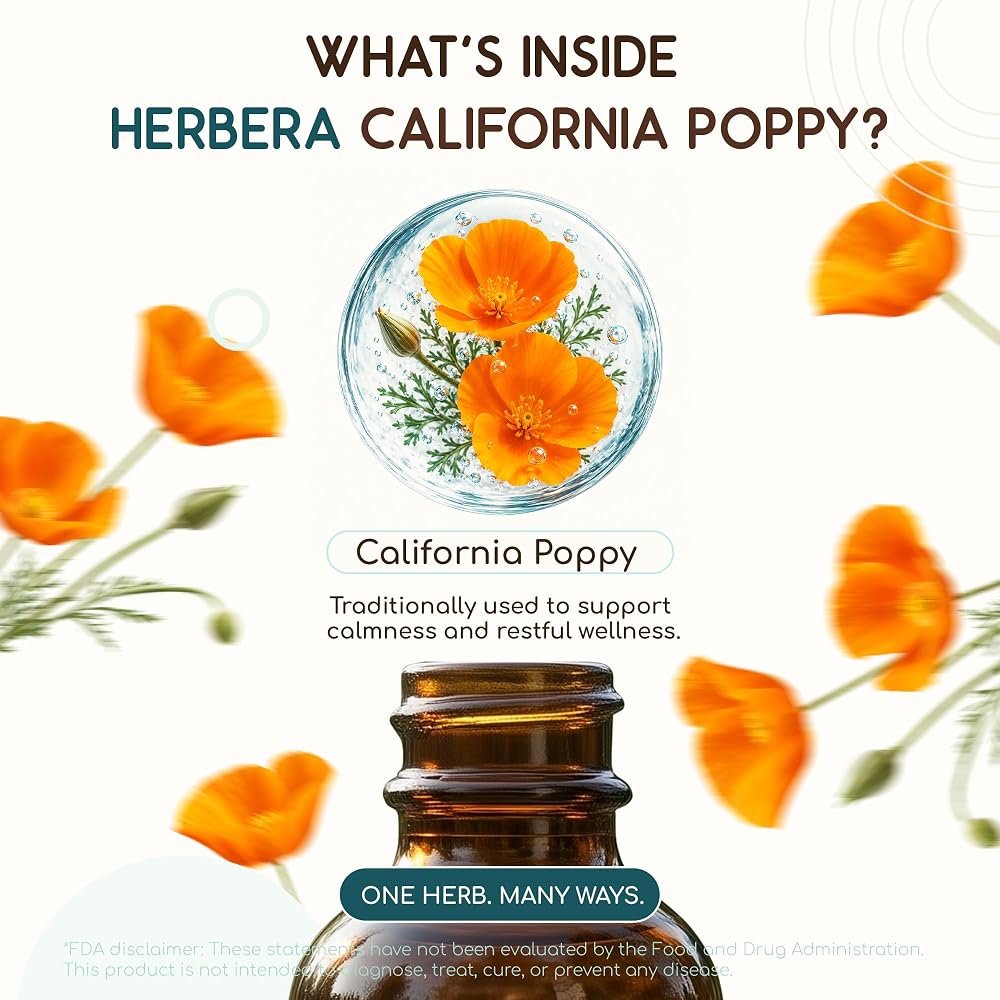 HerbEra USDA Organic California Poppy Liquid Extract - 4 fl oz - image 4
