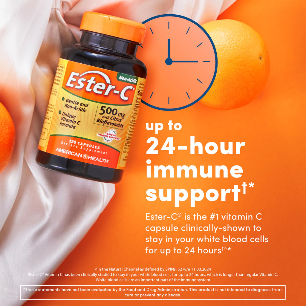 American Health EsterC with Bioflavonoids 500mg Capsules