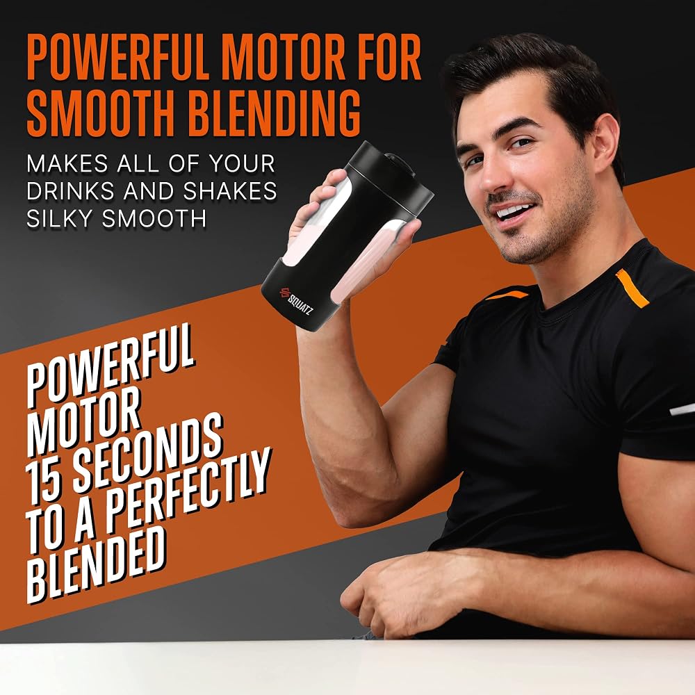 SQUATZ 22 Oz Electric Shaker Bottle - Rechargeable Blender - image 3