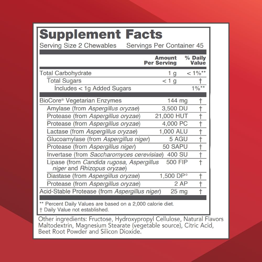 PROTOCOL FOR LIFE BALANCE Protozymes Digestive Enzymes - 90 Chewables - image 2