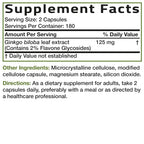 Bronson Ginkgo Biloba 500mg Extra Strength 500mg per Serving