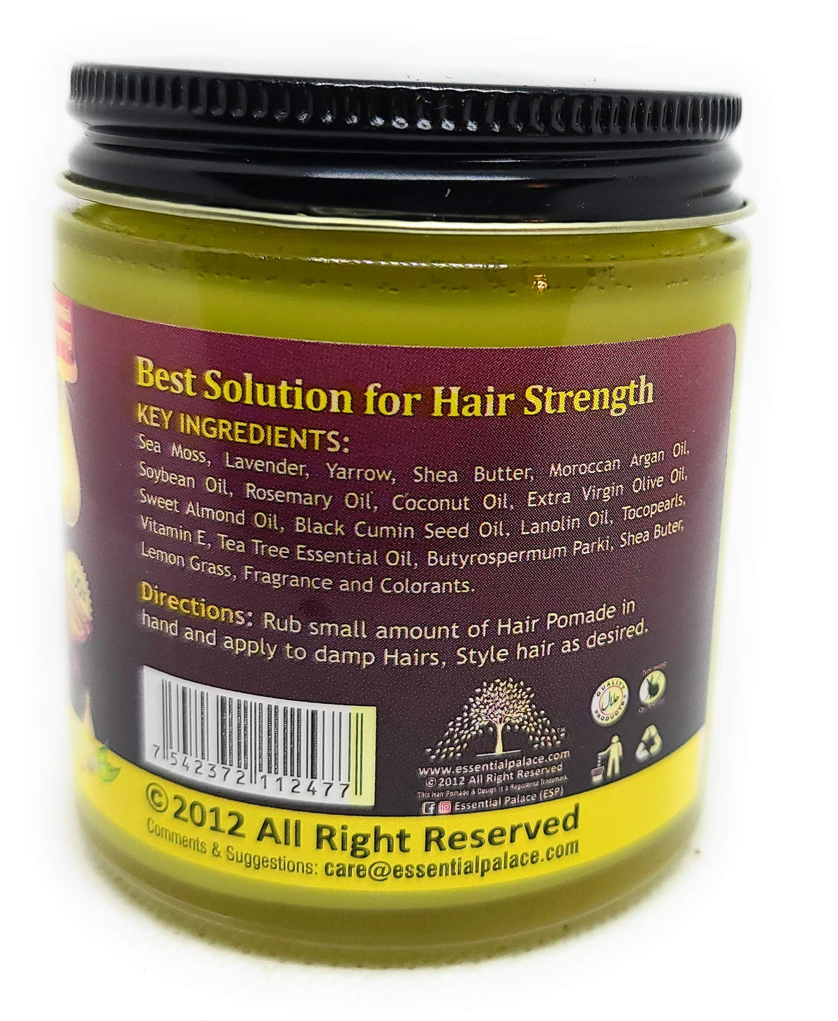 Essential Palace Organic Sea Moss & Lavender Hair Pomade - 4 Fl Oz - image 2