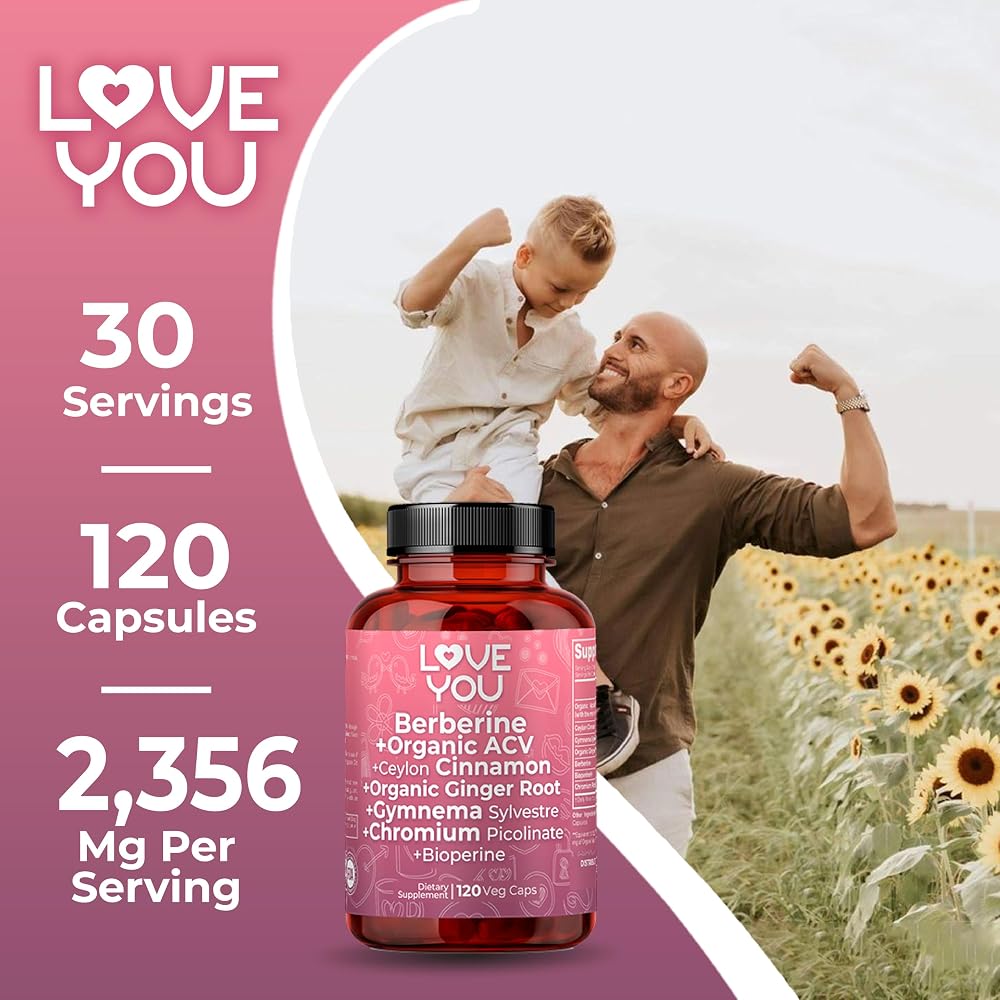 Love You Berberine Complex with Ceylon Cinnamon - 120 Vegan Capsules - image 2
