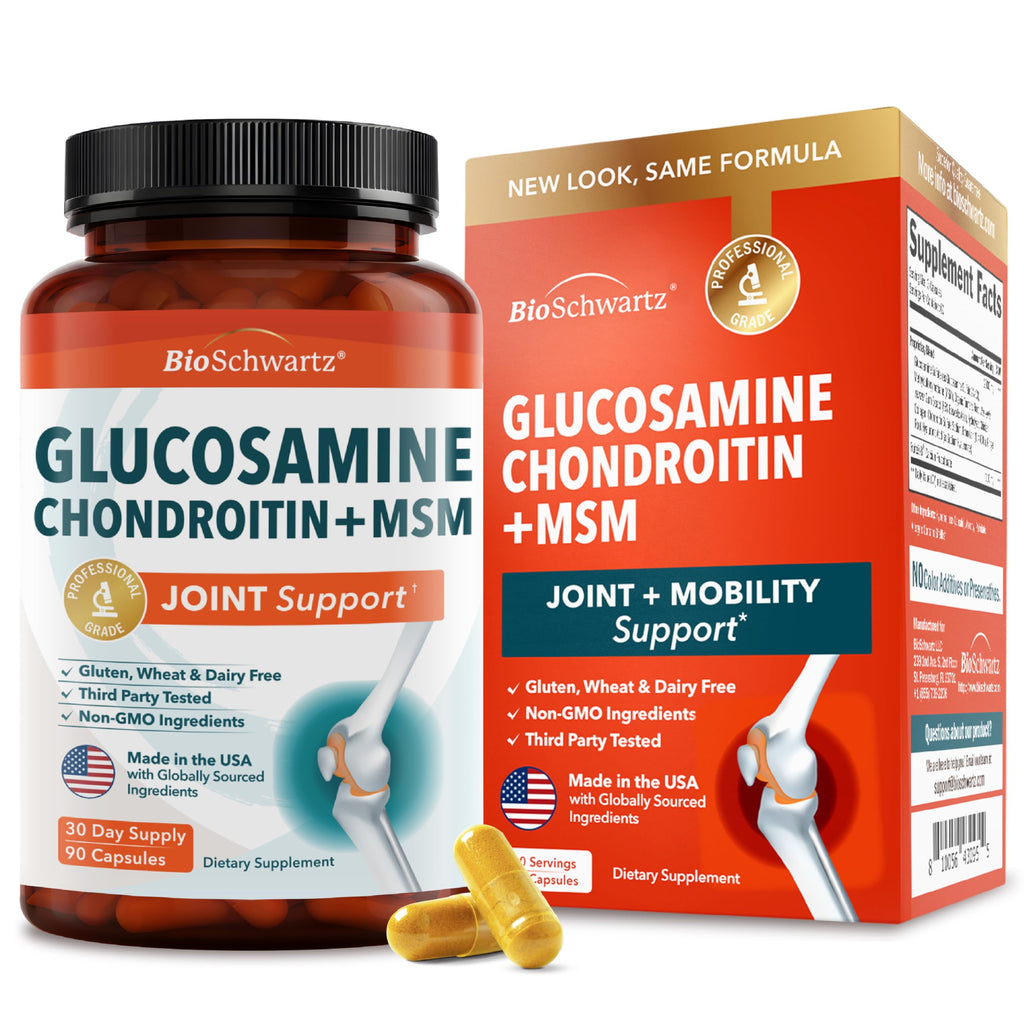BioSchwartz Glucosamine Chondroitin MSM Joint Support - 90 Capsules