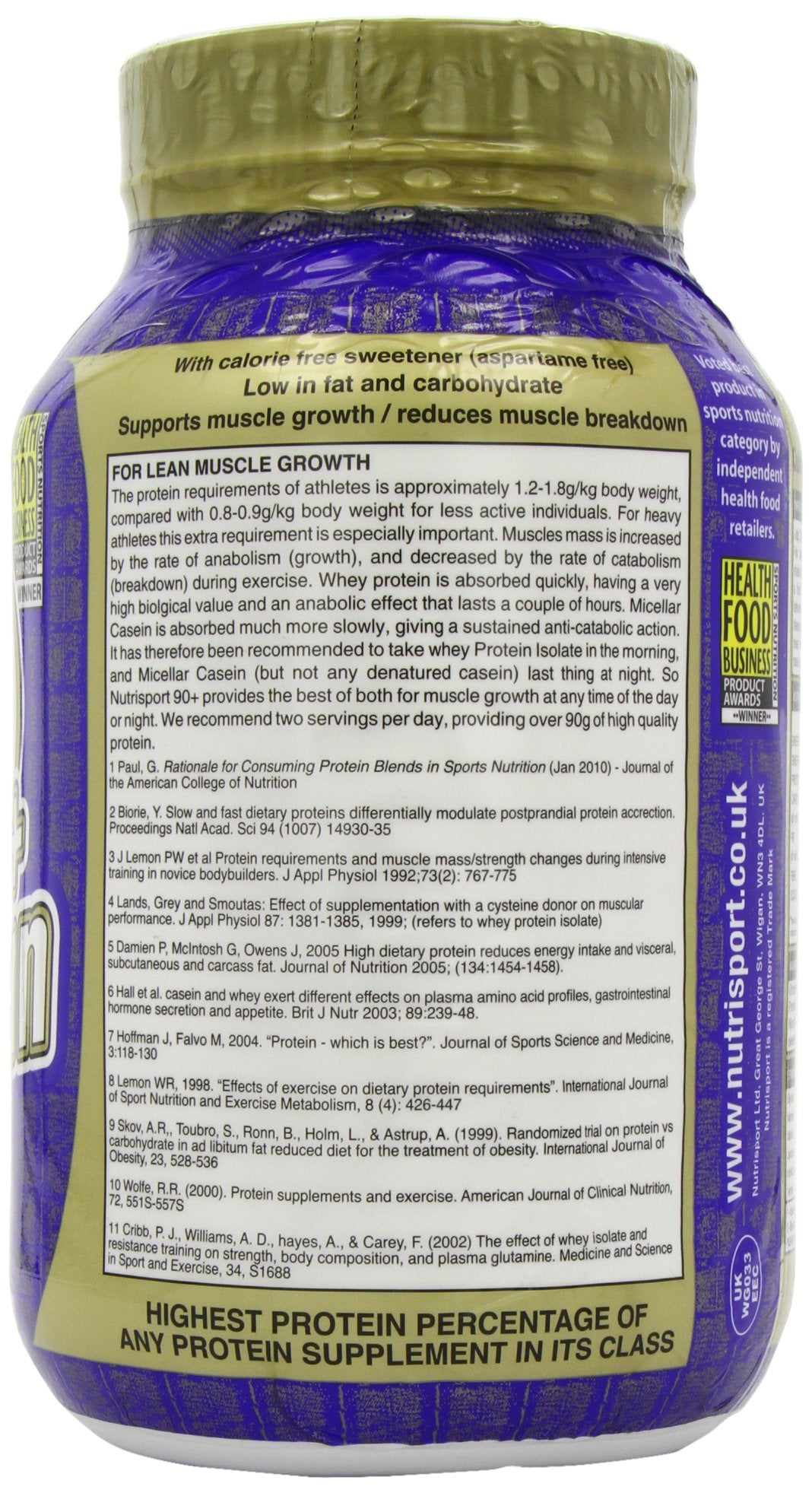 Nutrisport 90+ Protein Banana - 908g - image 3