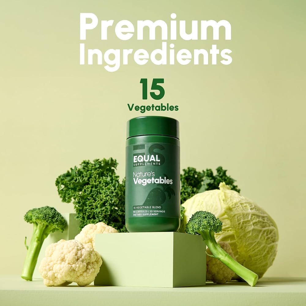 Equal Supplements Fruits and Vegetables Capsules | 2 Month Supply | GMP Certified-Manufactured in US | Fruit and Veggies Supplement for Balance | of Nature, Fruit and Vegetable Capsule for Adults - image 2