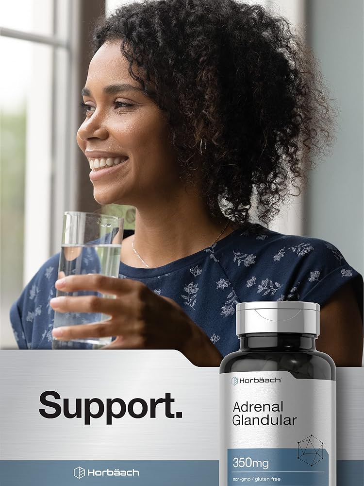 Horbäach Raw Adrenal Glandular 350 mg - 90 Capsules - image 6