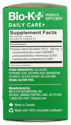 Bio-K + Daily Care Plus Probiotic Supplement Capsules for Adult Men