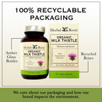 Herbal Roots Organic Milk Thistle Capsules Liver Support - 60 Vegan Capsules - image 7