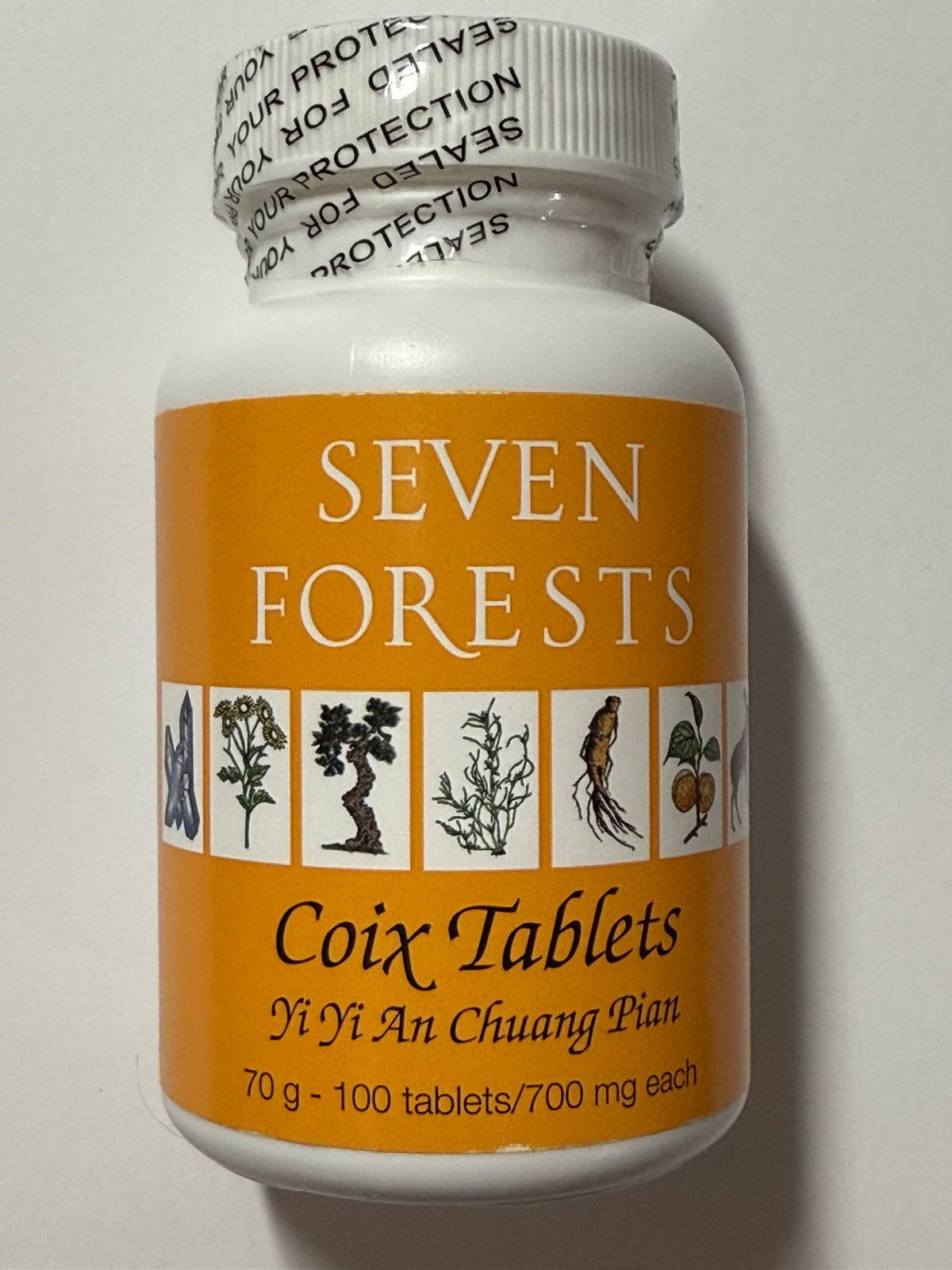Seven Forests Coix Tablets - 100 Count