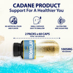 Organic Cadane Bromelain Capsules with Quercetin & Elderberry - 120 Capsules - image 2