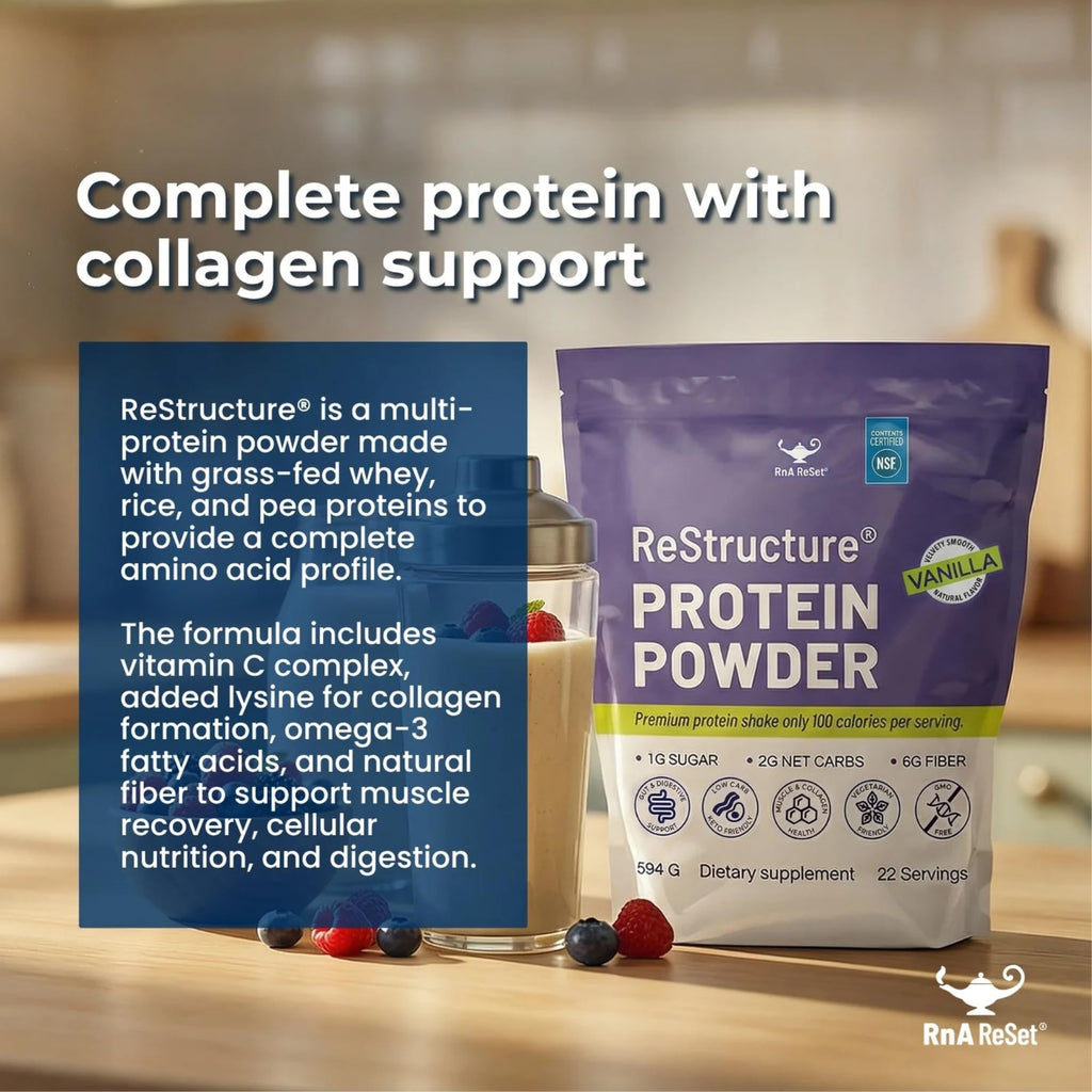 RnA ReSet ReStructure Whey Protein Powder Vanilla - 594g - image 5
