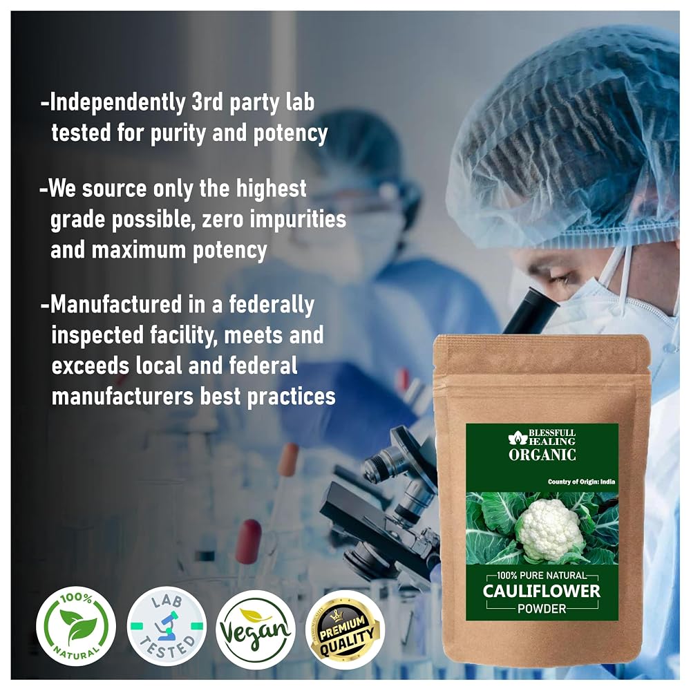 Blessfull Healing Organic Cauliflower Powder - 100 Grams - image 3