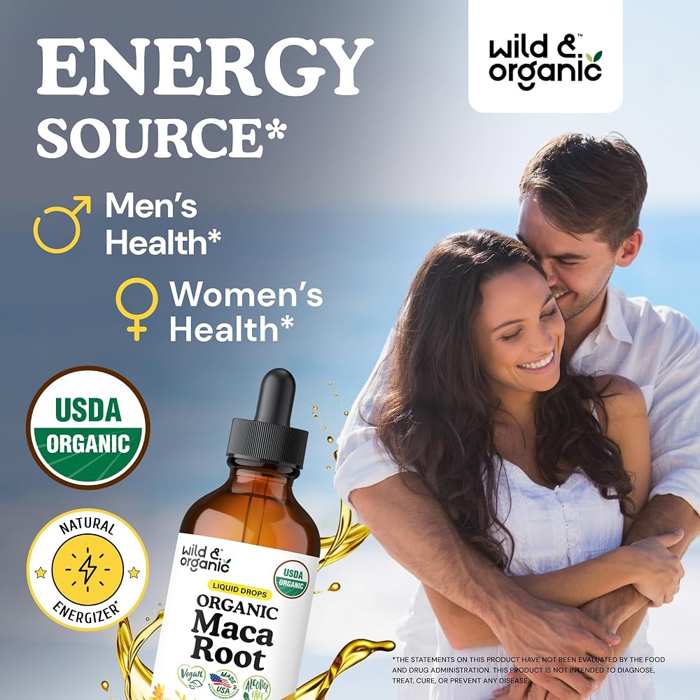 Wild & Organic USDA Organic Maca Root Liquid Drops - 4 fl oz - image 2