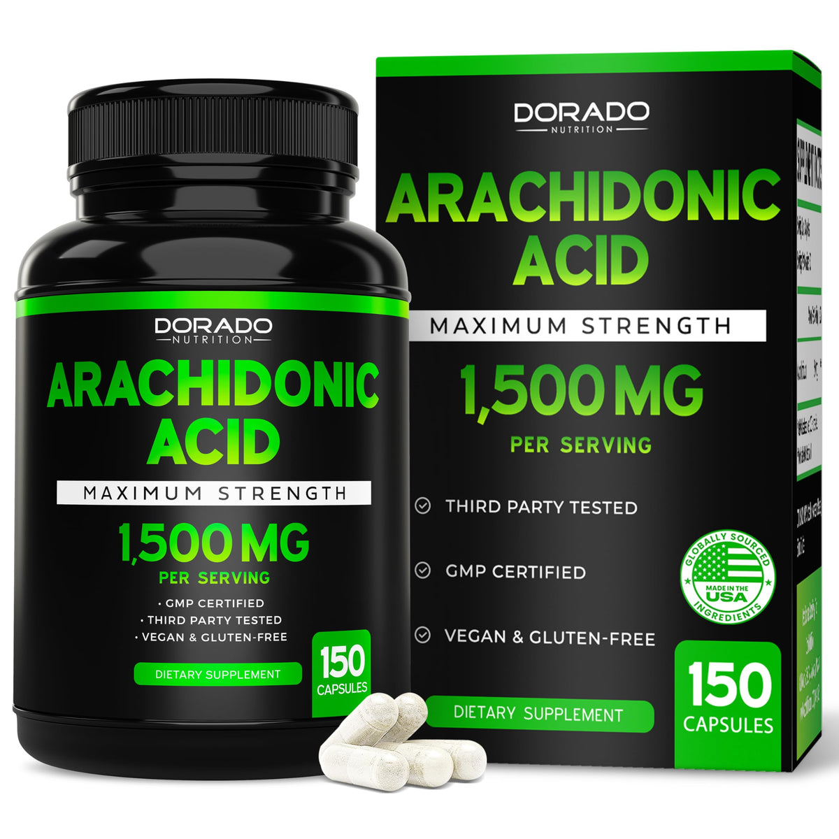 DORADO NUTRITION Arachidonic Acid 1500mg - 150 Capsules