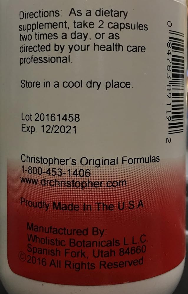 Christopher's Original Formulas Chest Formula - 100 Vegetarian Capsules - image 2