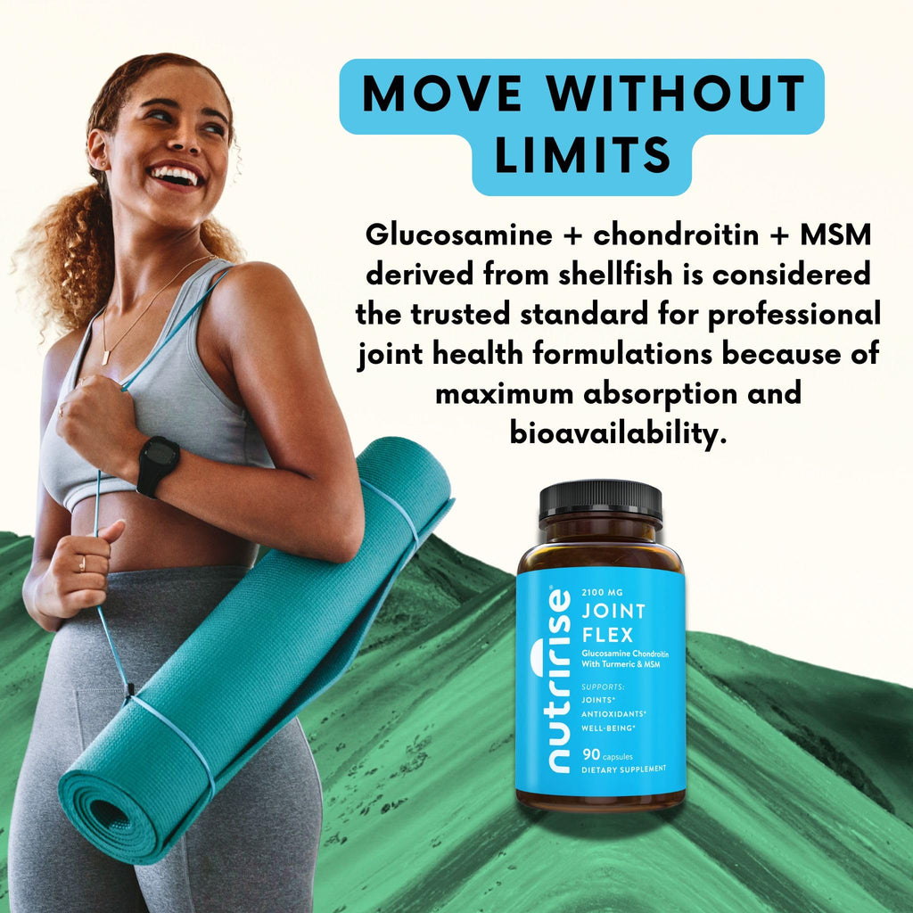 NutriRise Glucosamine Chondroitin MSM Joint Support - 90 Capsules - image 7