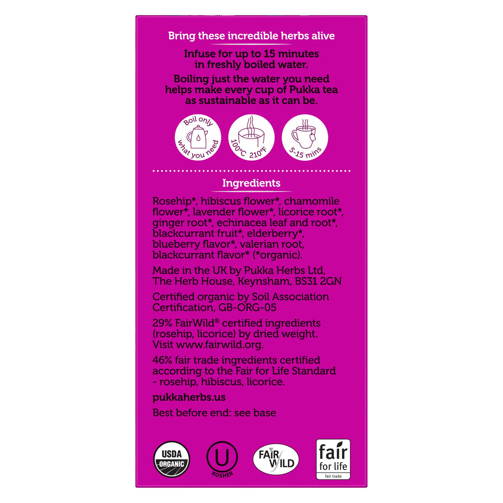 Pukka Organic Night Time Berry Herbal Tea - 60 Tea Bags - image 8