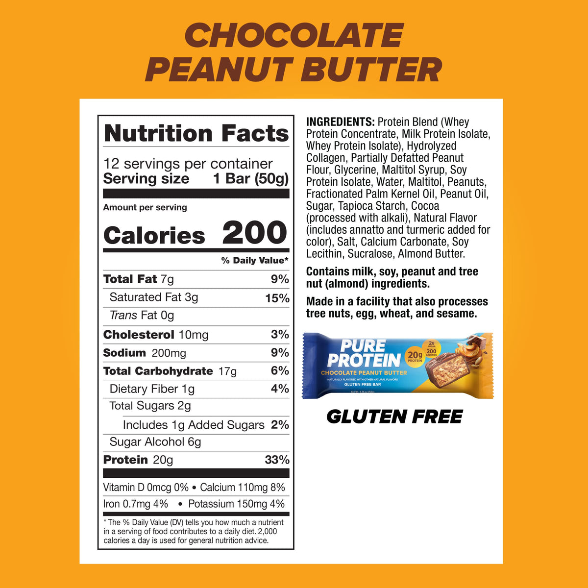 Pure Protein Bars, High Protein, Nutritious Snacks to Support Energy