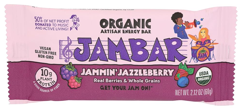 JAMBAR Organic Jammin Jazzleberry Energy Bar - 2.12 oz