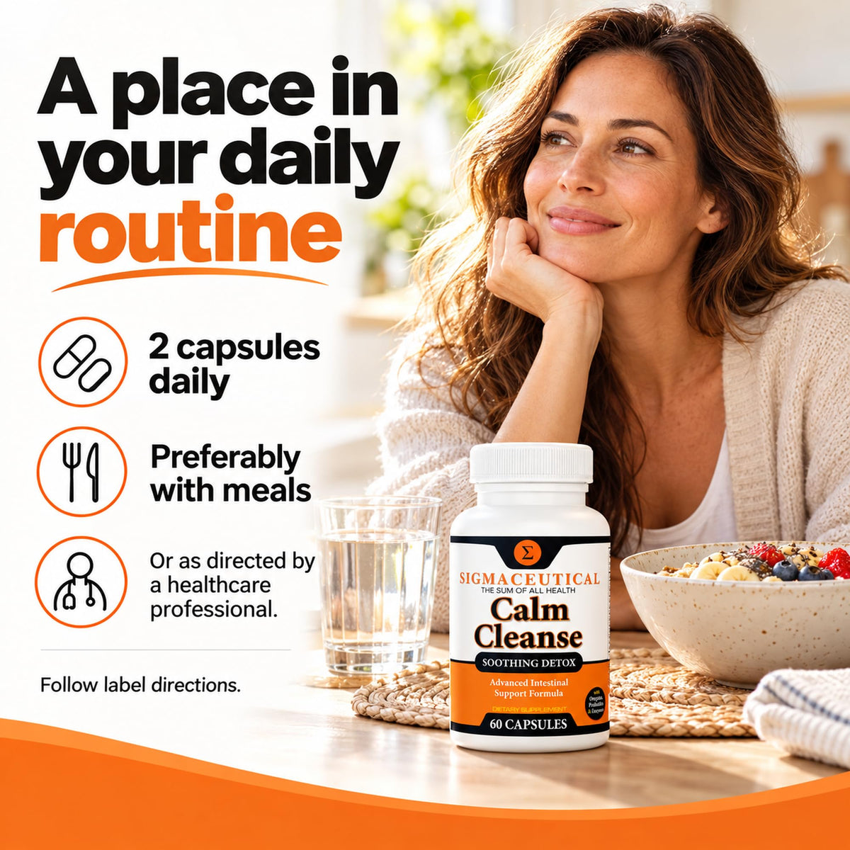 Sigmaceutical Calm Cleanse Detox Support - 60 Capsules - image 4