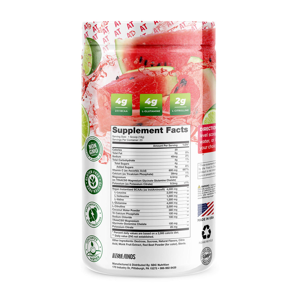About Time BCAA Hydration Watermelon Lime Powder - 12.7 oz - image 2