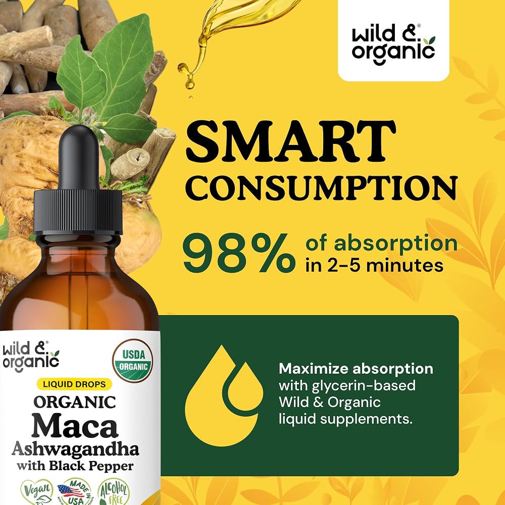 Wild & Organic Maca Root Ashwagandha Drops - 4 fl oz - image 4