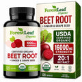 ForestLeaf USDA Organic Beet Root Capsules - Beetroot Supplement
