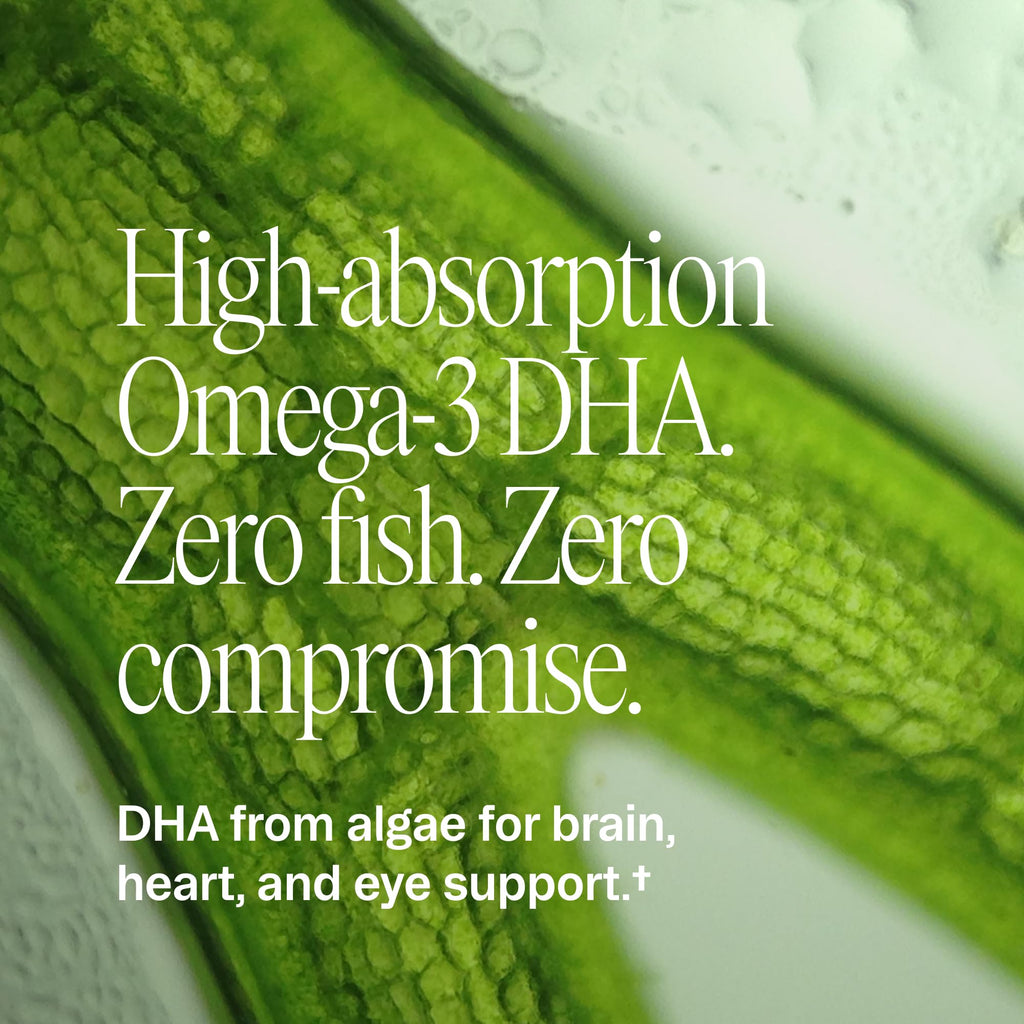 Ora Organic Vegan Omega 3 DHA 500mg for Brain & Heart - 60 Capsules - image 3