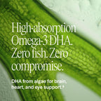 Ora Organic Vegan Omega 3 DHA 500mg for Brain & Heart - 60 Capsules - image 3