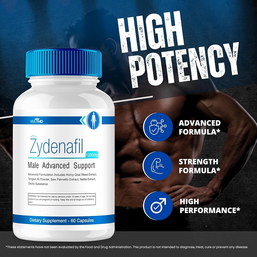 VIVE MD Zydenafil Male Pills Advanced Formula - 120 Capsules - image 5