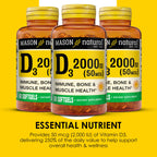 MASON NATURAL Vitamin D3, Bone & Muscle Support