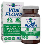 Vital Planet Vital Flora Adults Over 50 Daily Probiotic 60 Billion CFU