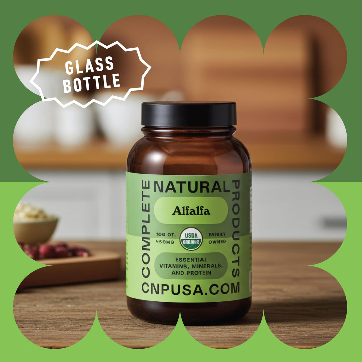 Complete Natural Products Organic Alfalfa Leaf 450mg - image 4