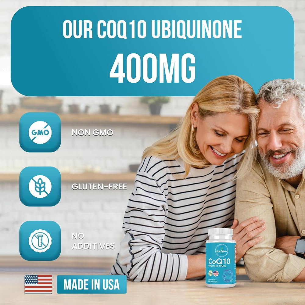 Via Natura Organics CoQ10 Ubiquinone 400mg - 60 Capsules - image 4